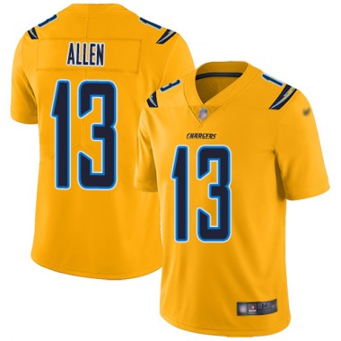 Los Angeles Chargers NFL Football Keenan Allen Gold Jersey Men Limited  #13 Inverted Legend